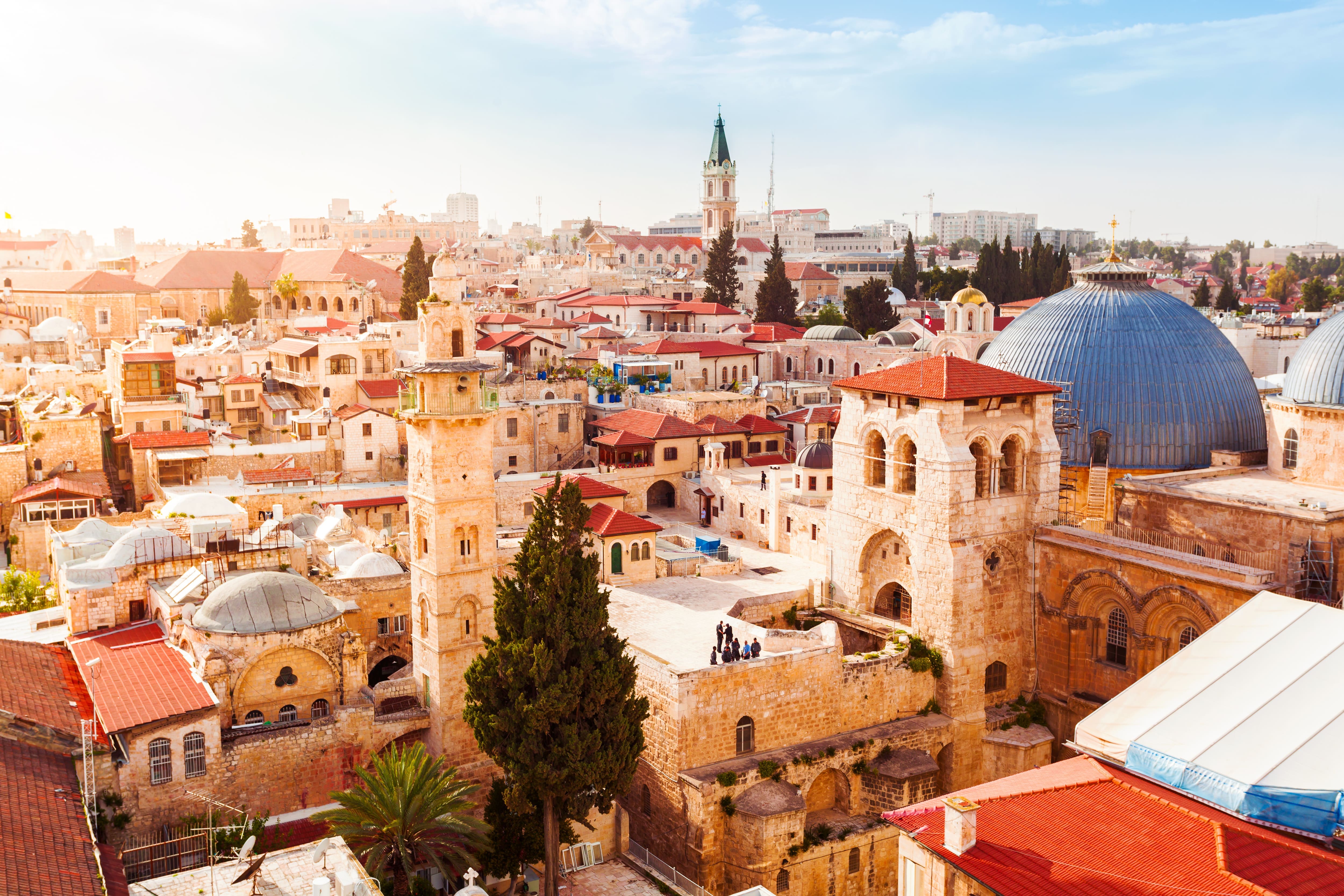 The Old City of Jerusalem seen from above