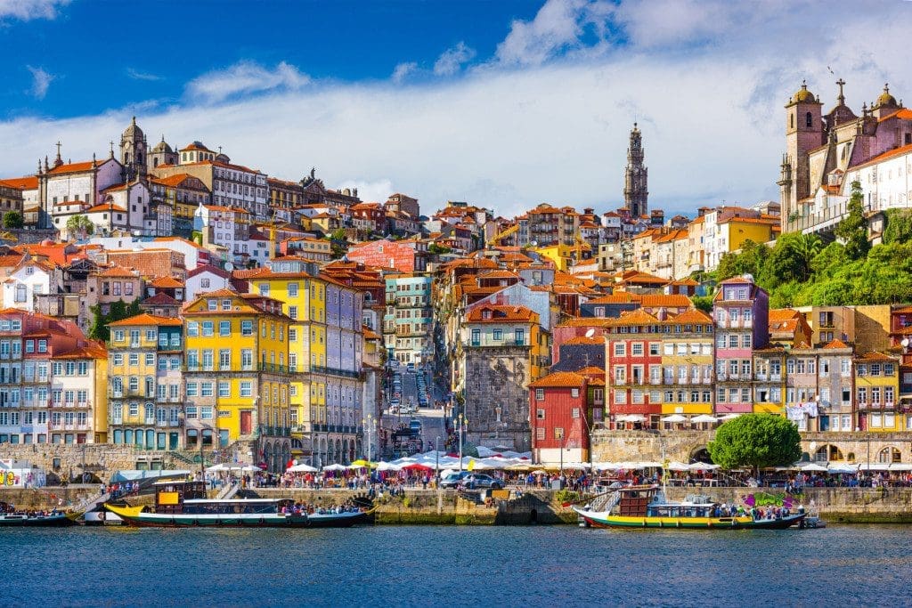 The old city of Porto above the Douro