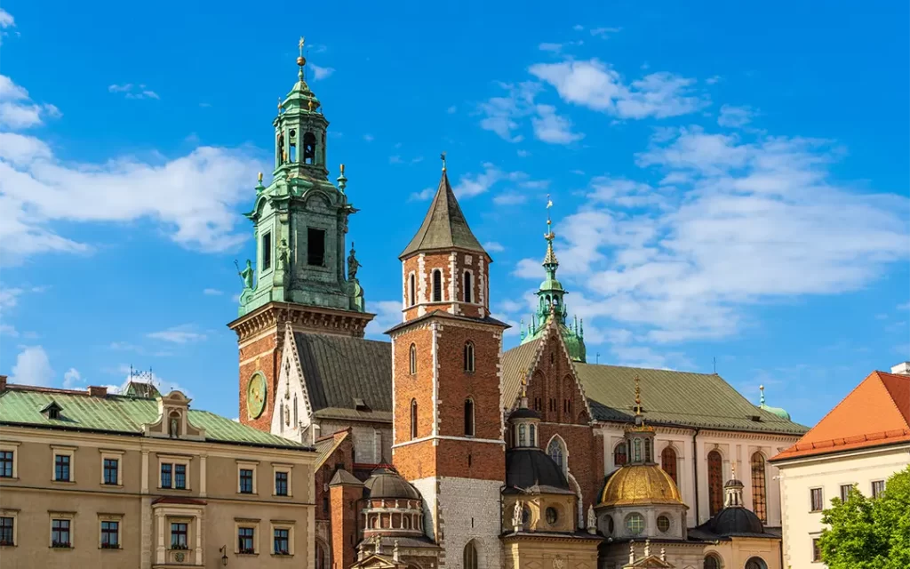 The towers of Wawel Cathedral, Kraków