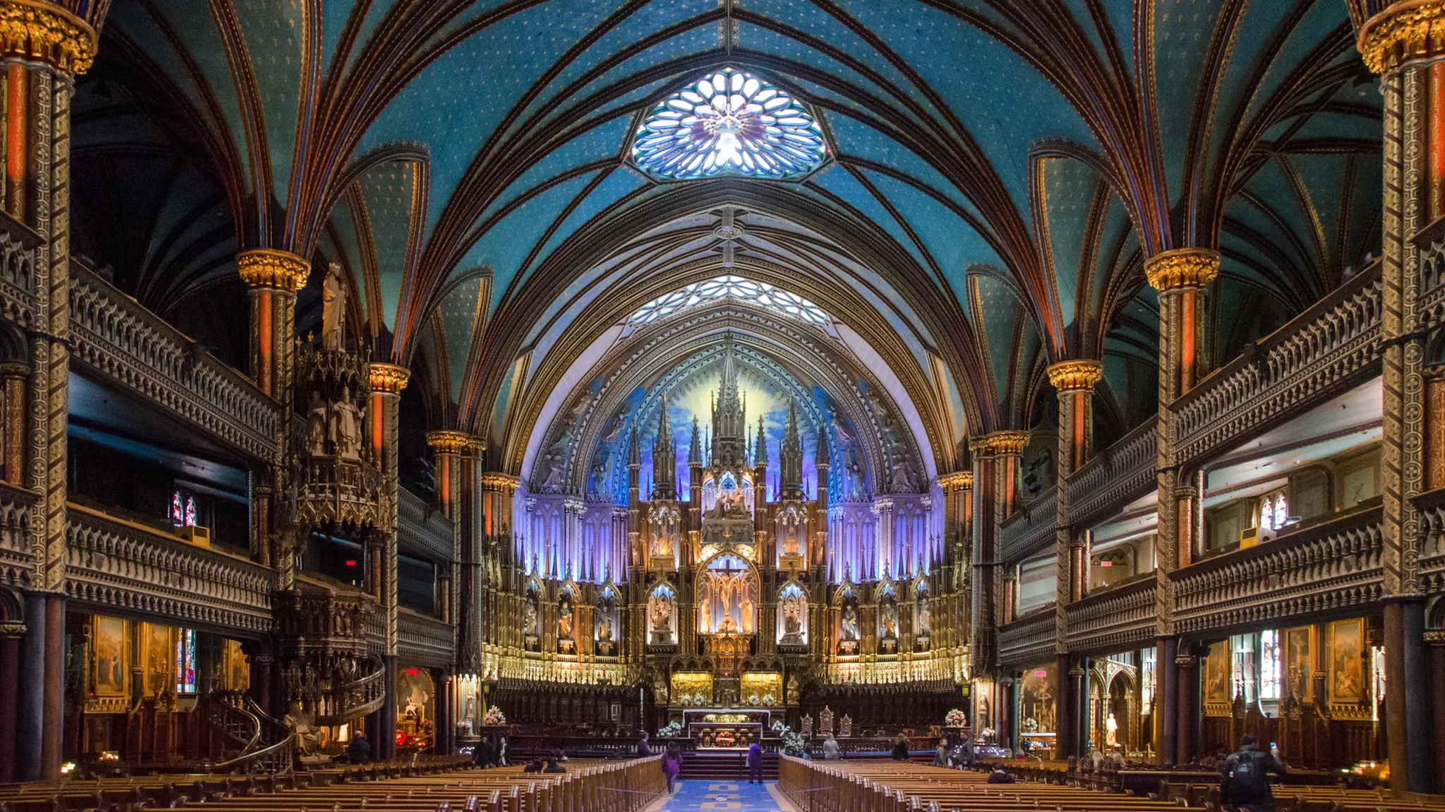 Inside Notre-Dame Basilica, Montreal