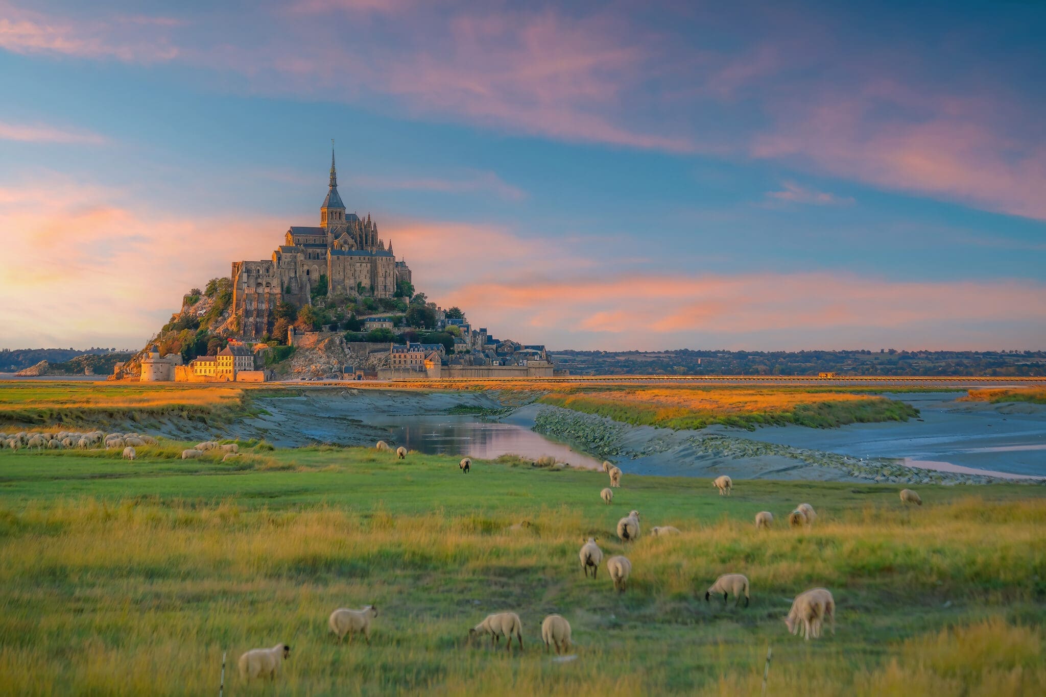 Mont-Saint-Michel and its tidal flats, Normandy