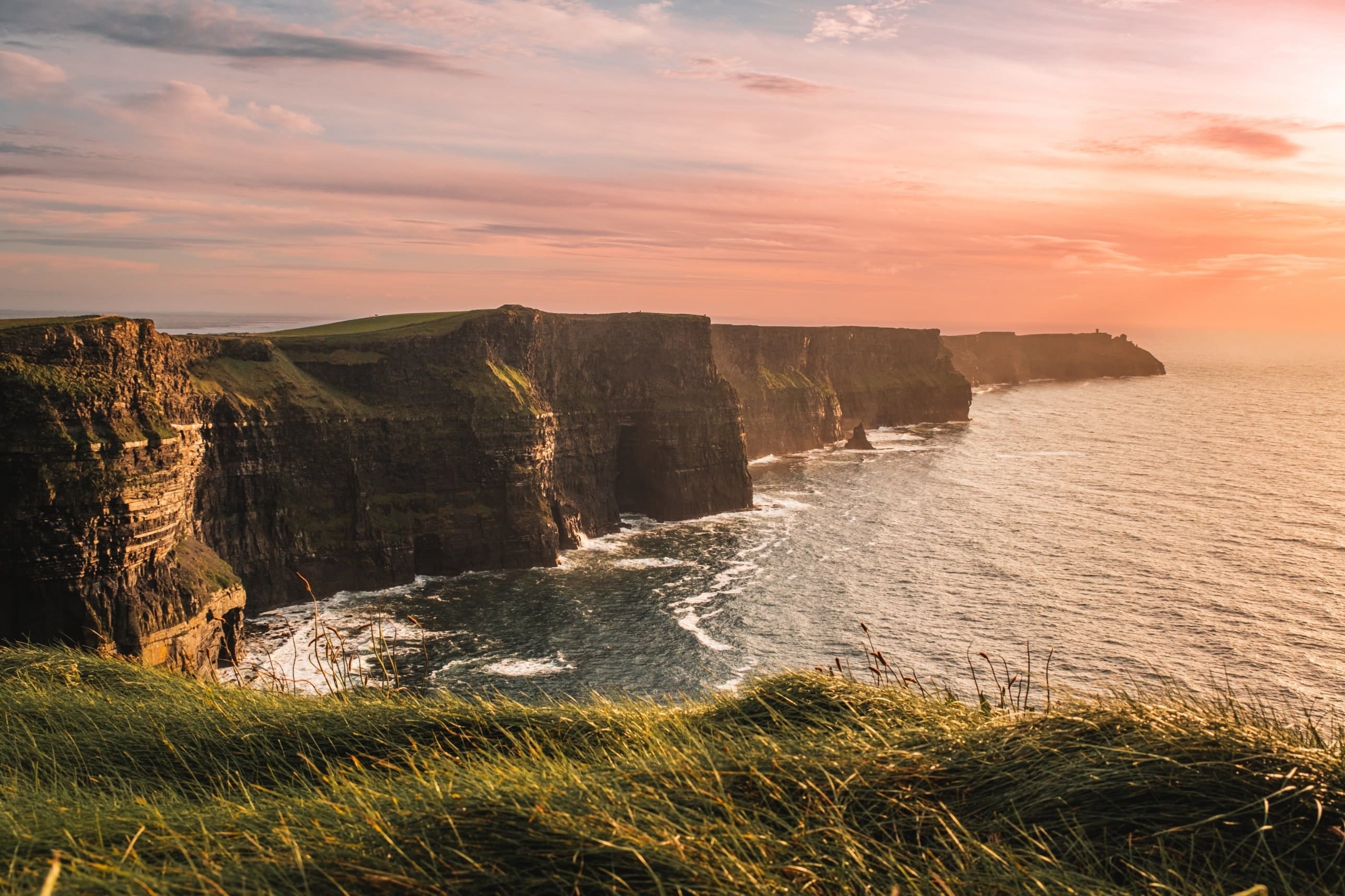 The Cliffs of Moher at sunset, County Clare